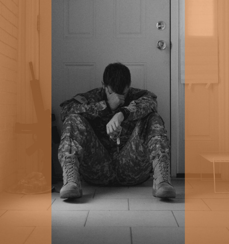 Veteran suffering from PTSD